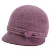 New fashion hairball women's knitted hat outdoor versatile warm and cold rabbit hair adult grandma hat