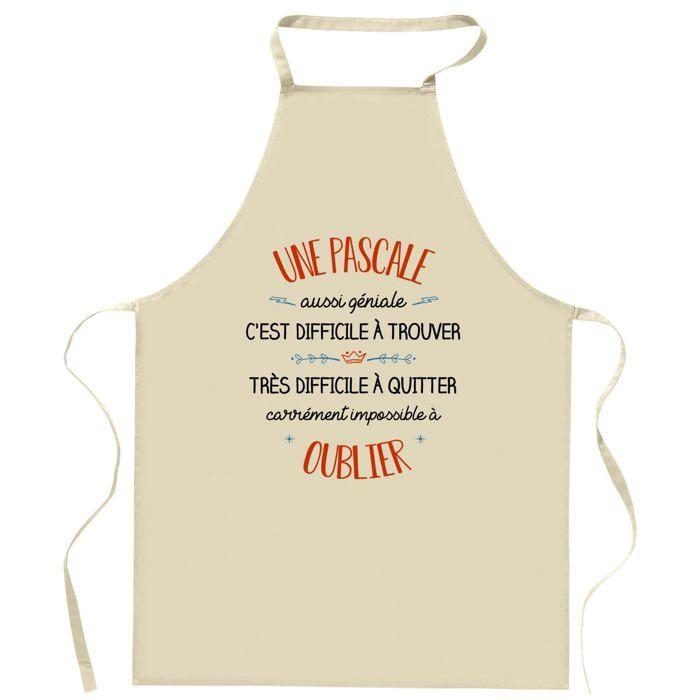 Tablier de cuisine - Planetee Une Pascale Aussi Géniale - Impression Bretonne - Coton résistant - Imprimé en France