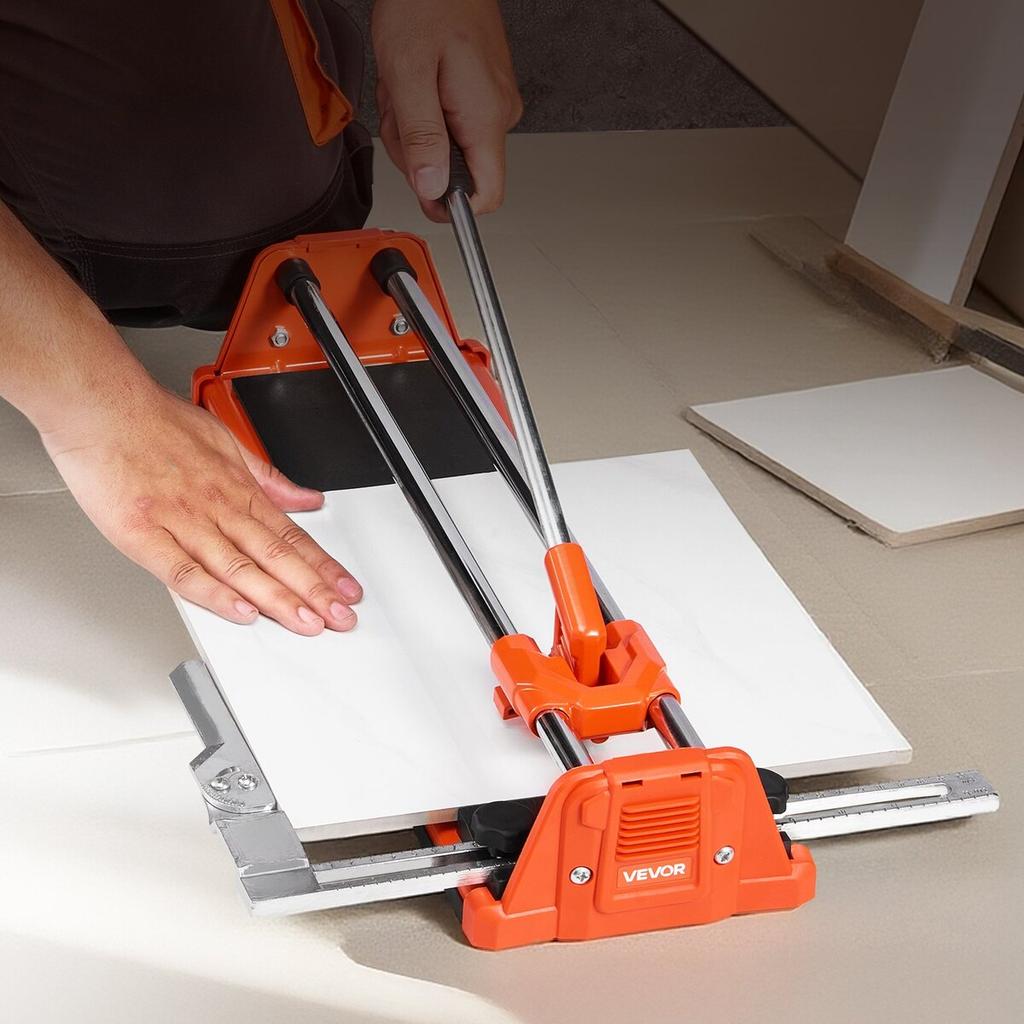 430mm Manual Tile Cutter for Wall & Polished Tiles,Double Rails for Precise Cutting, Tungsten Carbide Wheel,Non-Slip Handle,Anti-Displacement Pressure