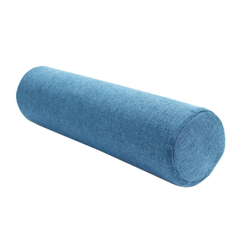 Solid Color Cylinder Pillow for Back Neck Legs Orthopedic Lumbar Support Cushion for Office Sofa Bed Sleeping Maternity Comfort
