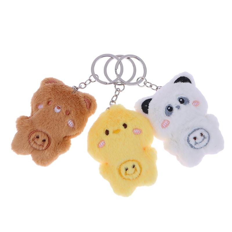 Pluszowa Maskotka Breloczek Kreatywny Kreskówka Kawaii Para Krągły Komfortowy Wisiorek Zabawka Uroczy Kostium Akcesoria do Kluczy Wisiorek do Torebki