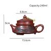 Chinese Yixing Purple Clay Teapot Hand-carved Zisha Tea Pot Household Handmade Beauty Kettle Tradition Teaware Tea Set 240ml