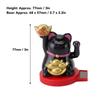 Solar Powered Lucky Cat Solar Powered Lucky Cat Rotating Base Fortune Cat Statue for Car Dashboard Checkstand Desktop Decoration