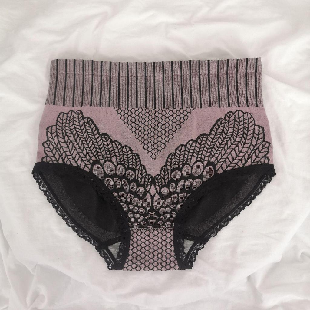 Second Generation High Waist Tummy Control Pants with Lace and Graphene - Plus Size Butt Lifting Underwear.