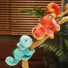 20cm Cartoon Colorful Cute Chameleon Plush Doll Simulation Magnetic Reptile Plush Toy Home Decoration Gift For Children