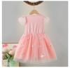 Girls' Frozen Elsa Summer Dress: Stylish Mesh Princess Skirt
