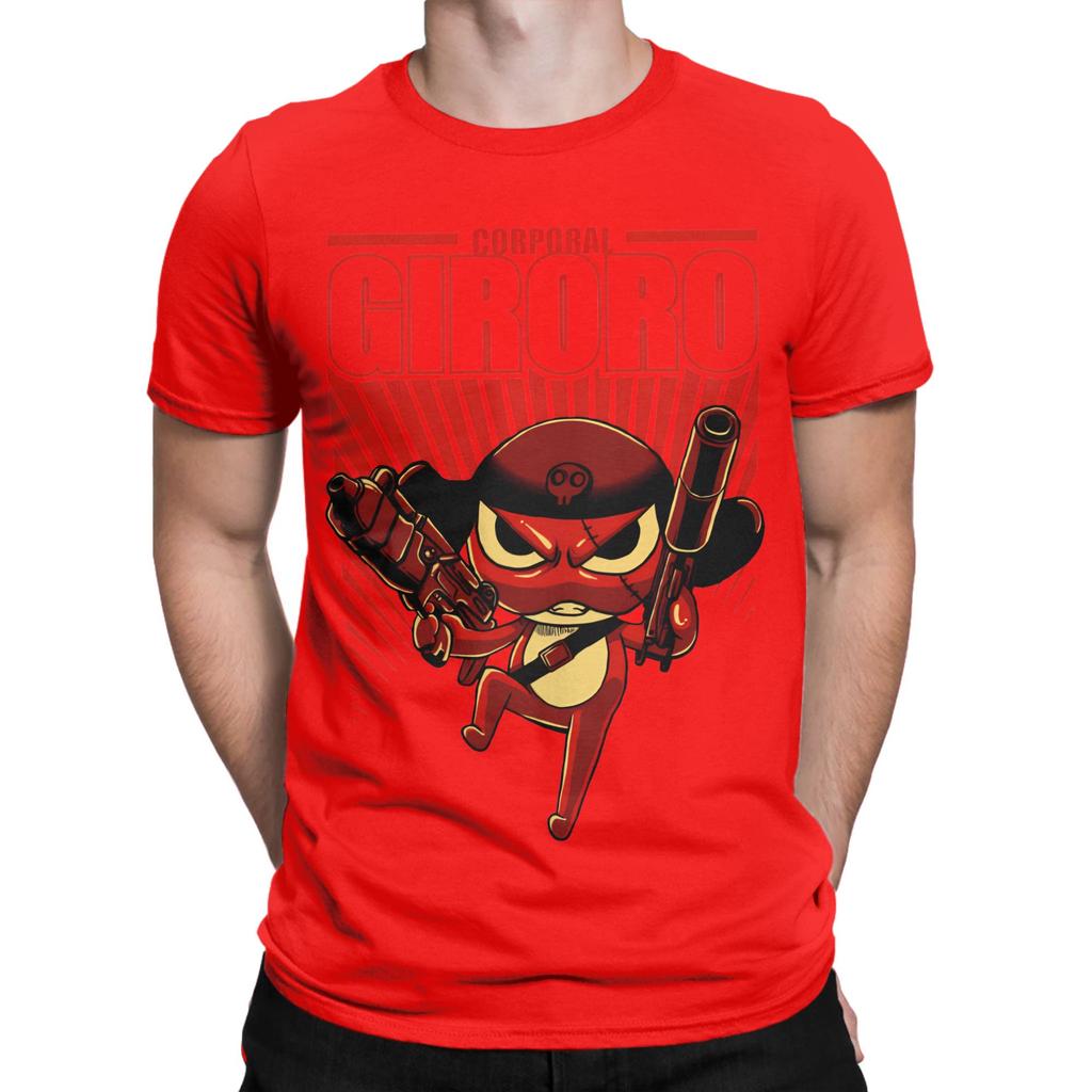 Awesome Corporal Giroro Sgt Frog Keroro TShirt Men Womens Round Neck Pure Cotton T Shirts  Short Sleeve Tee Shirt Gift Tops