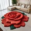 Washable Special-shaped Flower Carpet Soft Absorbent Bathroom Floor Mat Non-slip Creative Blanket for Living Room Bedroom