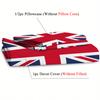 3D Print National Flag Duvet Cover Set Creative UK Flag Colorful Bedding Sets For Teens Adults Polyester Soft Quilt Cover Sets