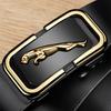 Leather Belt Genuine Leather Toothless Automatic Buckle Young Middle Aged High End Business Casual Versatile Belt Men