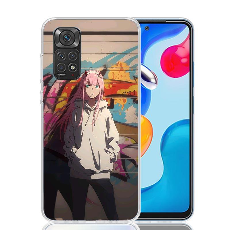 DARLING FRANXX Z-Zero Two Phone Case For Xiaomi Redmi Note 15 14 13 12S 12 Pro Plus 11S 11E 11 11T 10S 10 Art Soft Pattern Cover