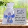 1pc Angel Flat Decoration Angel Present Forget Me Not Angel Present: A Heartfelt Sympathy Keepsake For Loved Ones Decoration