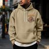 Men's Halloween Printed -Lined Pullover Hoodie for Casual Wear