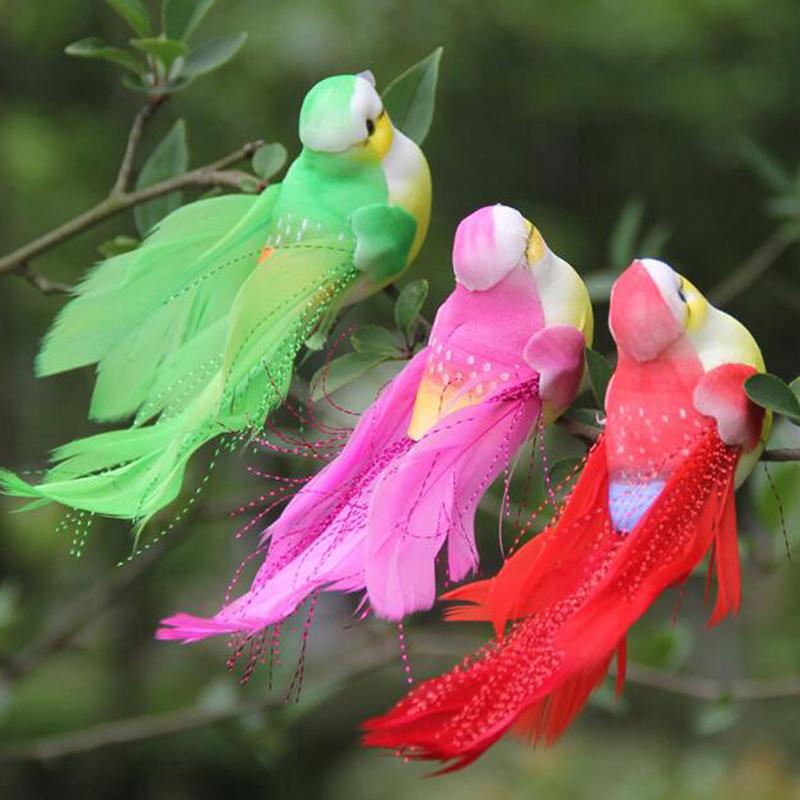 1Pc Mini Artificial Foam Feather Bird Wedding Decorative Doves Bird Home Decor