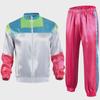 80s Retro Disco Tracksuit: Jacket and Pants Jogging Suit for Theme Parties