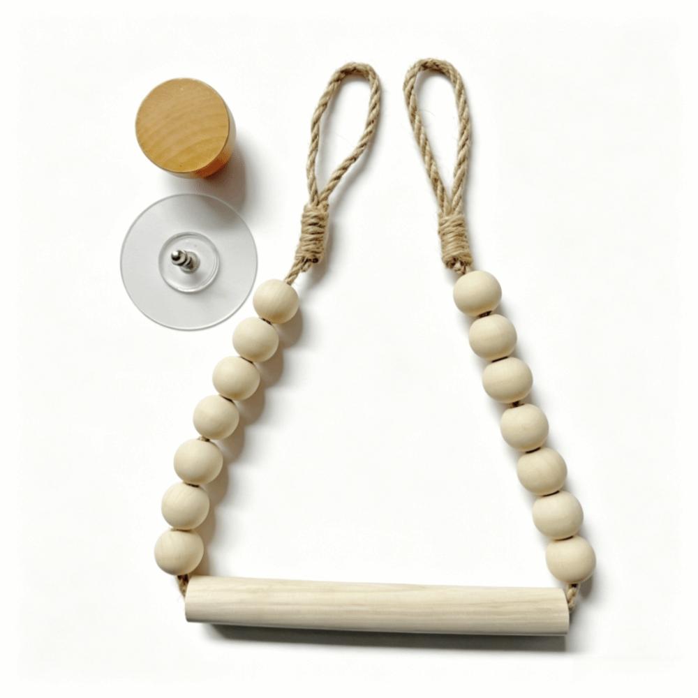 Hemp Rope Design Toilet Paper Holder Punch-Free Adhesive Toilet Paper Holder Bathroom Use