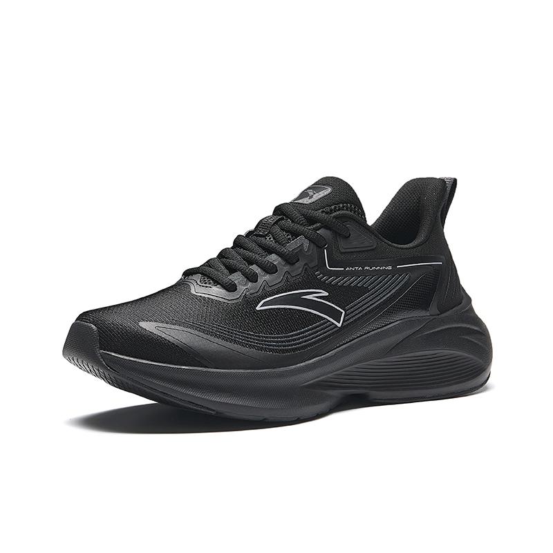 New Anta Anti Slip Wear Resistant Low Top Running Shoes Men's Black 912435502-5