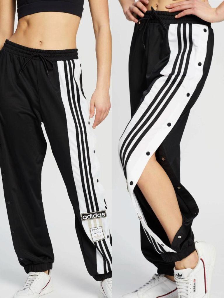 [USED] Adidas Adibreak BLACKPINK Track Pants, Black and White, Size S, Unisex