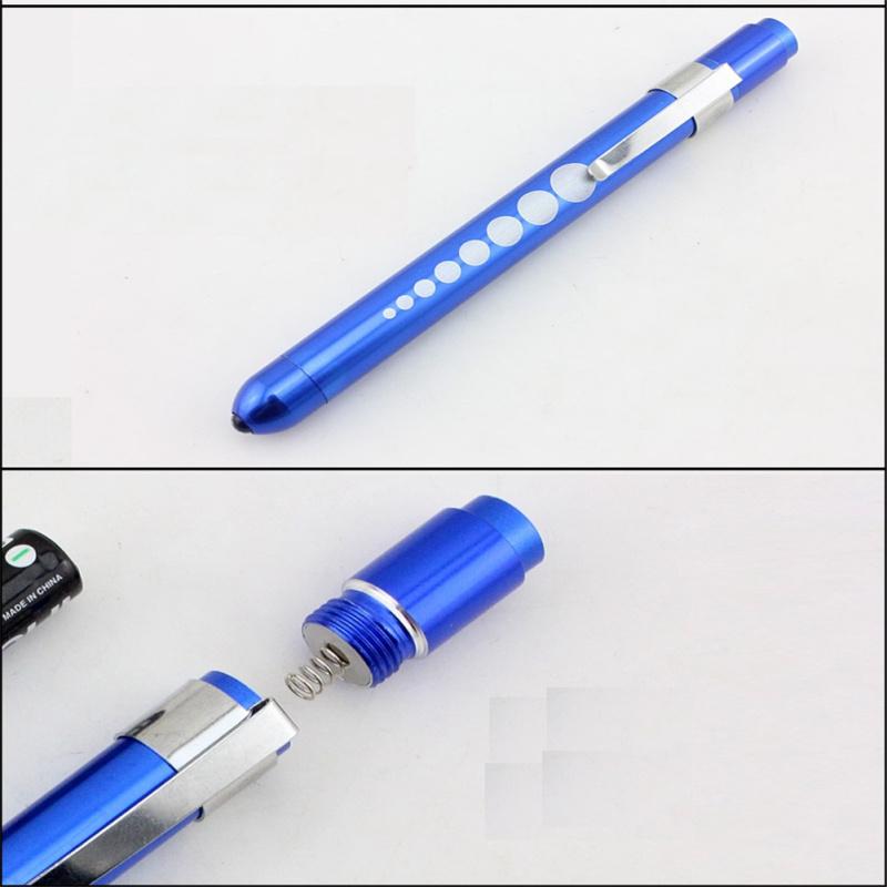 Nurse Metal Gauge Penlight Led Light Integrated Design Medical Waterproof Penlight For Doctor Nurse
