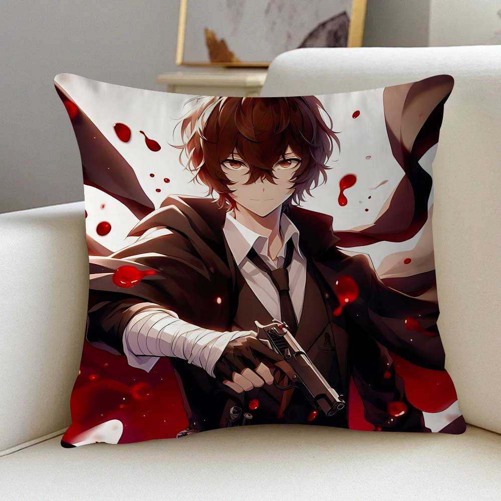 

D-Dazai O-Osamu Maple Design Cushion Cover Happy Autumn Harvest Decor Holiday Decorati Pillow Cover 12x12Inch