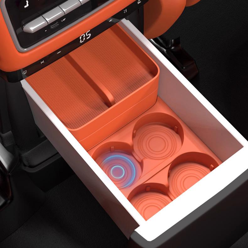 For Li L6 L7 L8 L9 2025 2024 Lixiang Car Refrigerator Cup Holder Drink Organizer Silicone Pad
