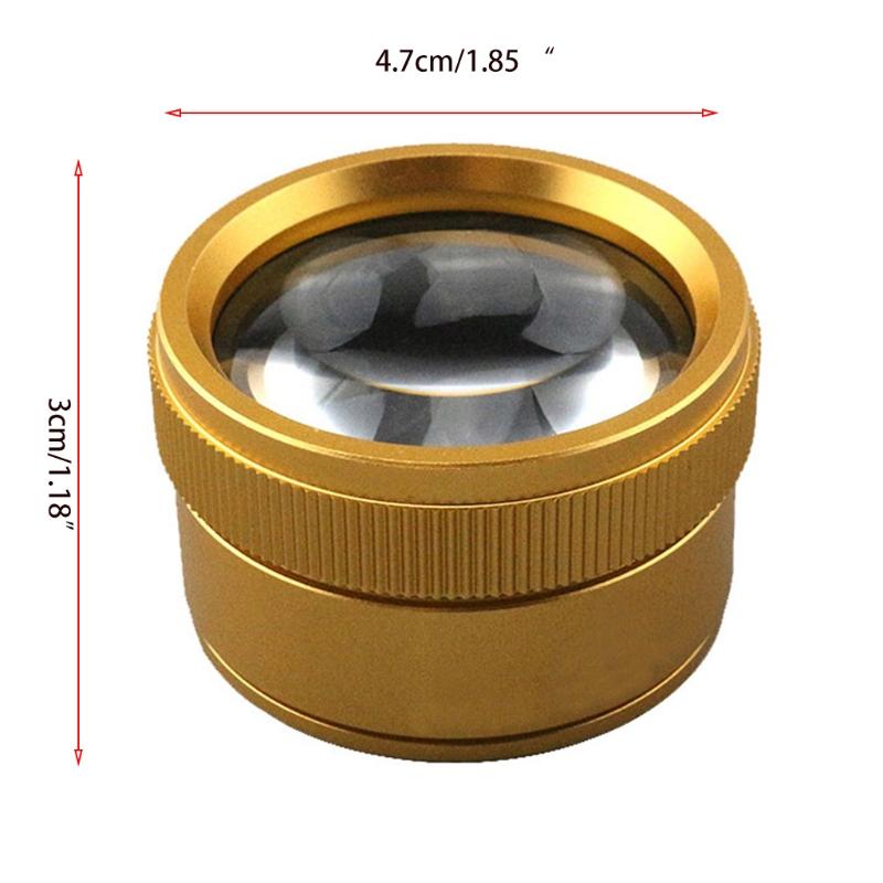 30x Optics Loupes Magnifier Loop Microscope Magnifying Glass Lens Portable for Jeweler Coins Stamps