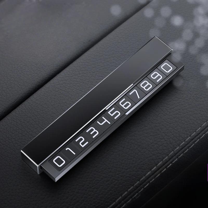 Car Phone Number Card Plate Temporary Parking Card Telephone Number Car Park Stop Sticker Display Automobile Accessories