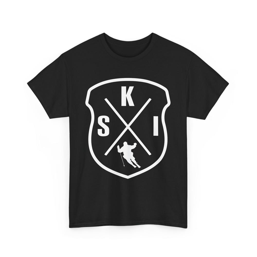 Ski Shirt, Skiing Winter Sports Lovers Skiers Women Men T-shirt