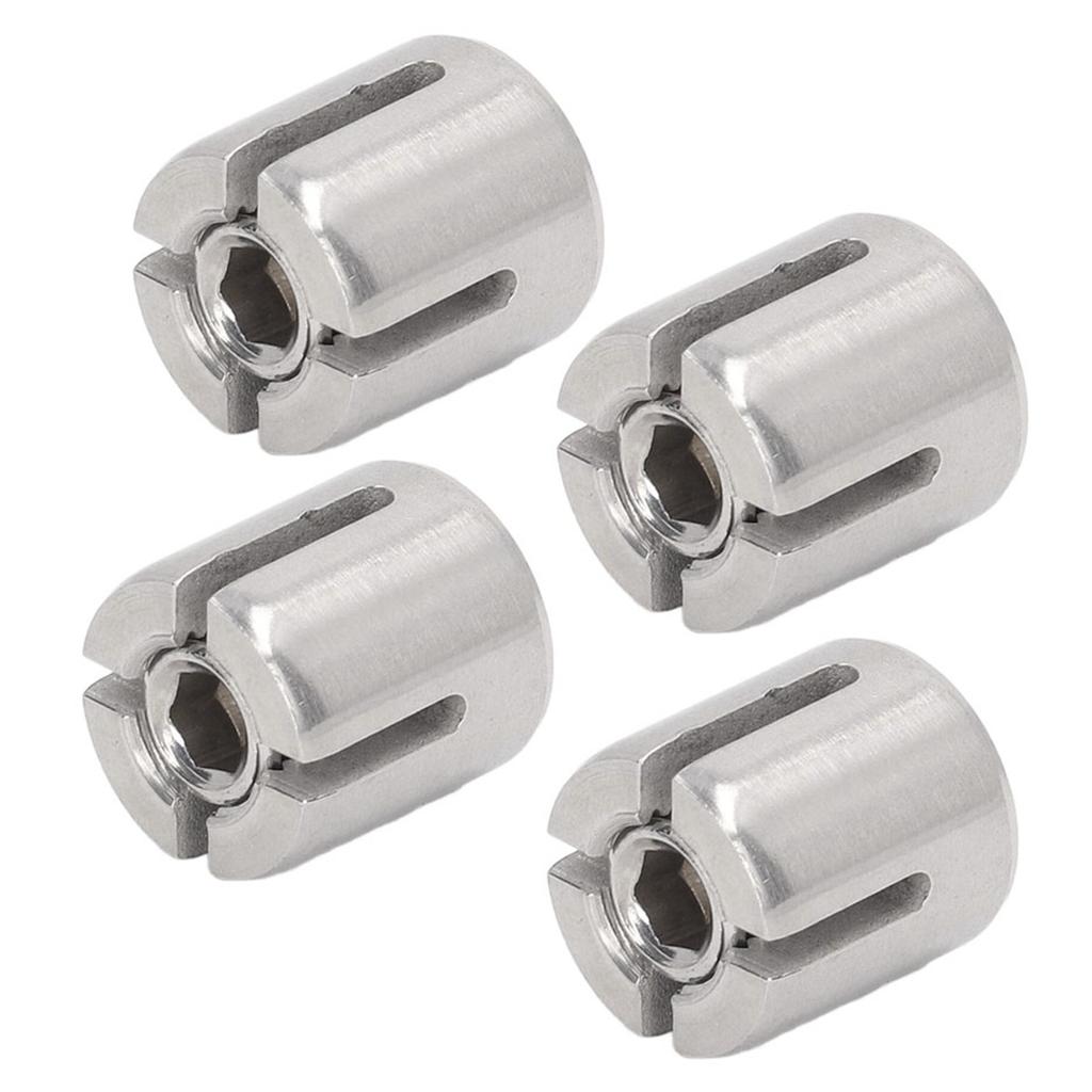 10Pcs Cross Cable Clamps 316 Stainless Steel M10 Cross Wire Rope Clamps for Cable Railing Kits Below 2mm