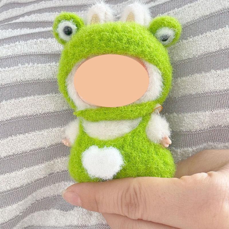[Cloth Only]  the Frog  Accessories Doll Clothes for 4.0 Mini Version  Doll, Pure Handmade Frog Set.
