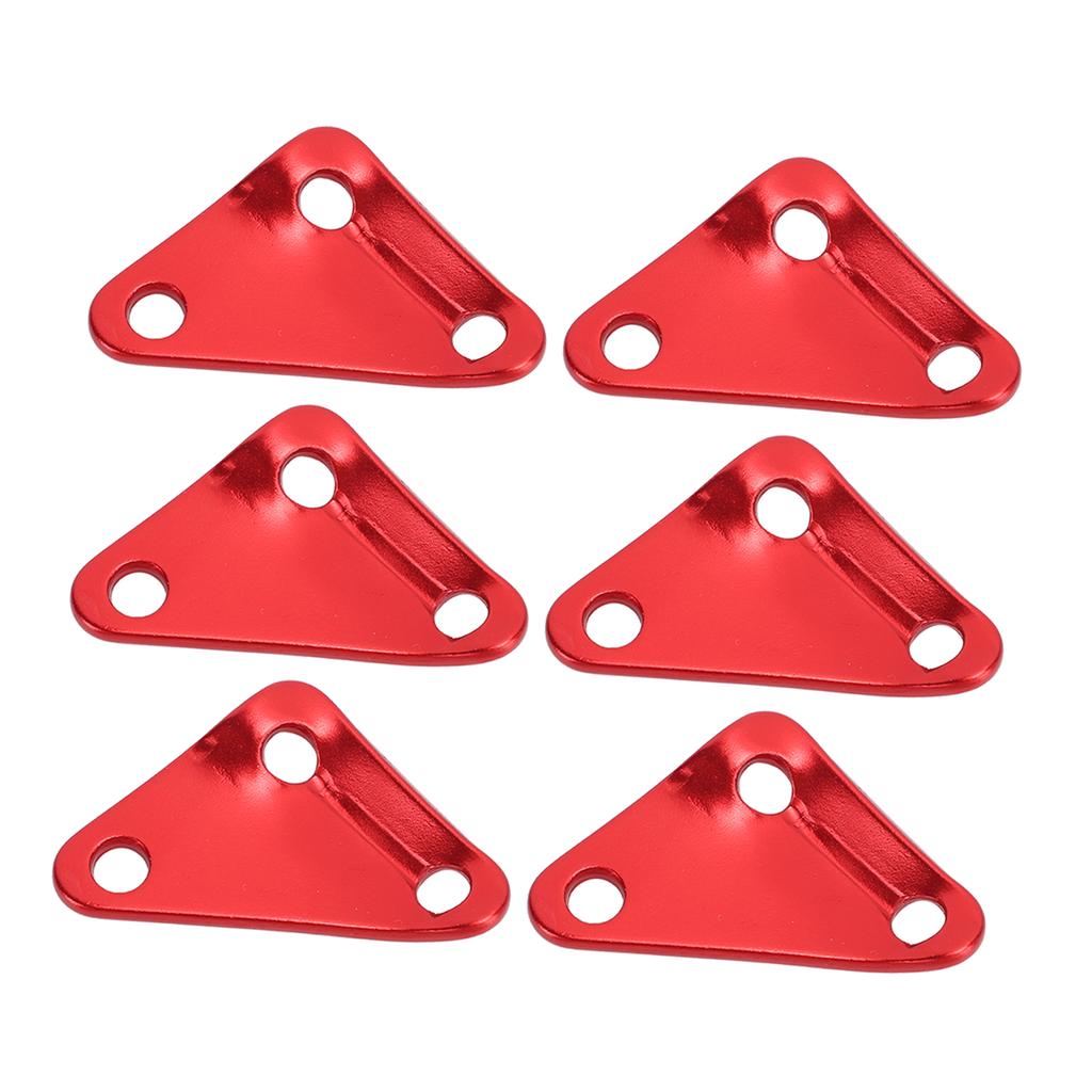 10pcs Triangle Tent Rope Fastener Aluminium Alloy Ultralight Strong Paracord Tensioners Rope Adjuster for Camping Red