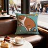 Vikama New Arrival Bulldog Pillow Covers Set Cute French Bulldog Print Square Cushion Cases Soft Linen Throw Pillowcase F
