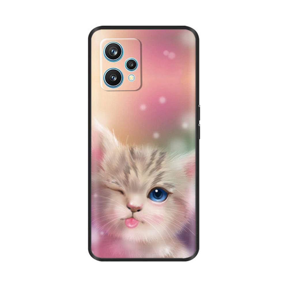 For Realme 9 Case Cover Lovely Plants Cartoon Cases for OPPO Realme 9 4G RMX3521 Realme9 Phone Case Soft Silicone fundas coque