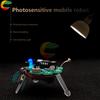 Photosensitive Mobile Robot Kit Firefly DIY Bulk Tail Breathing Light Fun Electronic Education Training LED Electronic Kit