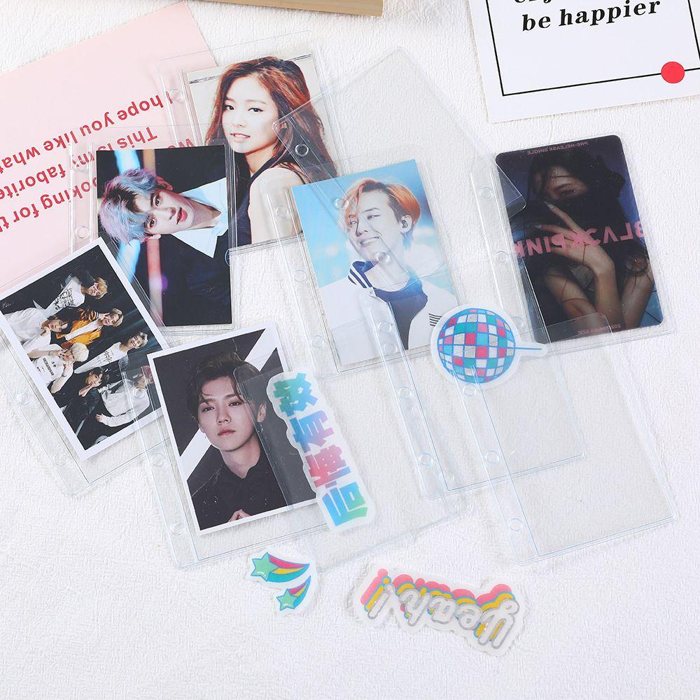 Loose-Leaf Notebook Pages 3 Hole Binder Clip Binder Notebook Cover Photo album Card Organizer