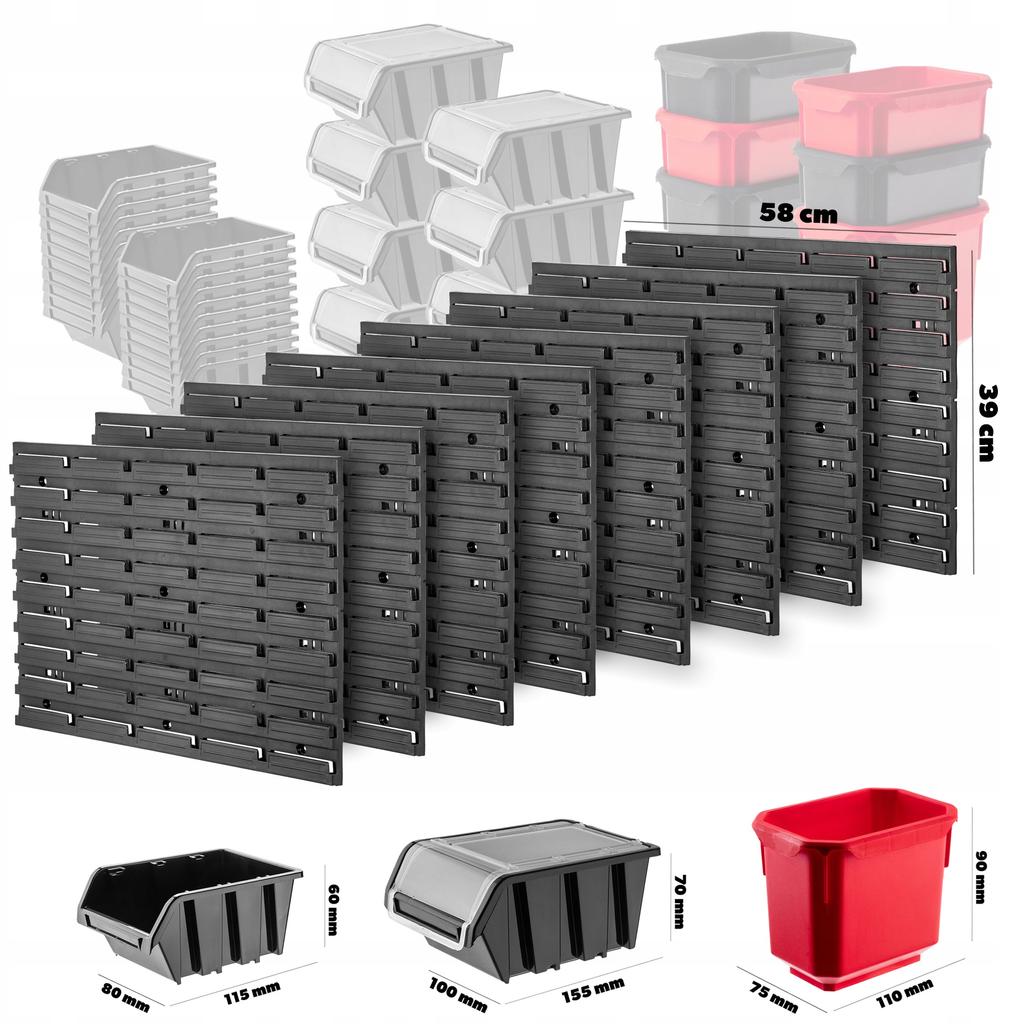 KADAX Workshop Board Wall 232x78cm 176 Pcs