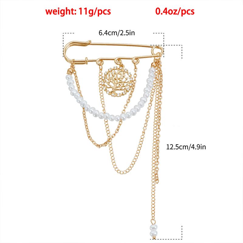 

Элегантная брошь-кисточка с жемчужной цепочкой, модная женская одежда, декор, аксессуары, ювелирная булавка, булавки для регулировки талии брюк, подвеска для сумки, подарки A1