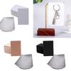 100pcs 6x9cm Keychain Packing Cards Kraft Paper Card with Bags for Keychain Display Cardboard Keyring Retail Prices Tags