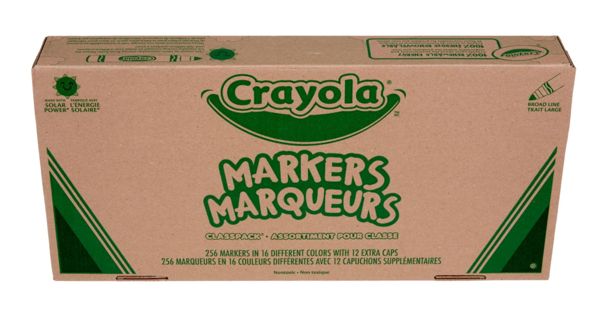 Набор фломастеров Crayola для класса 256 шт., толстый стержень [Crayola] 58-8201 [Товар]