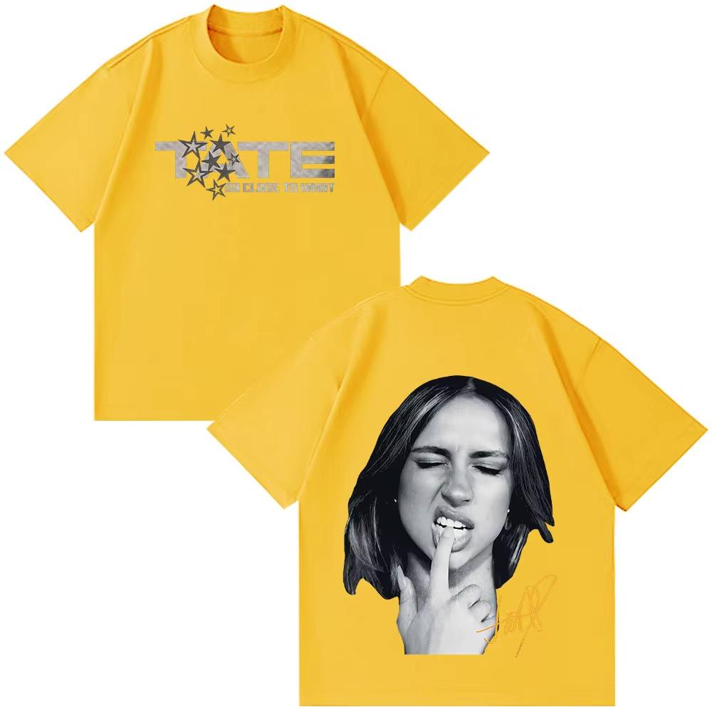 Summer Hot Sale Tate Mcrae Album So Close To What Miss Possessive 2026 World Tour T-Shirt Hip Hop Streetwear Oversized Tshirt