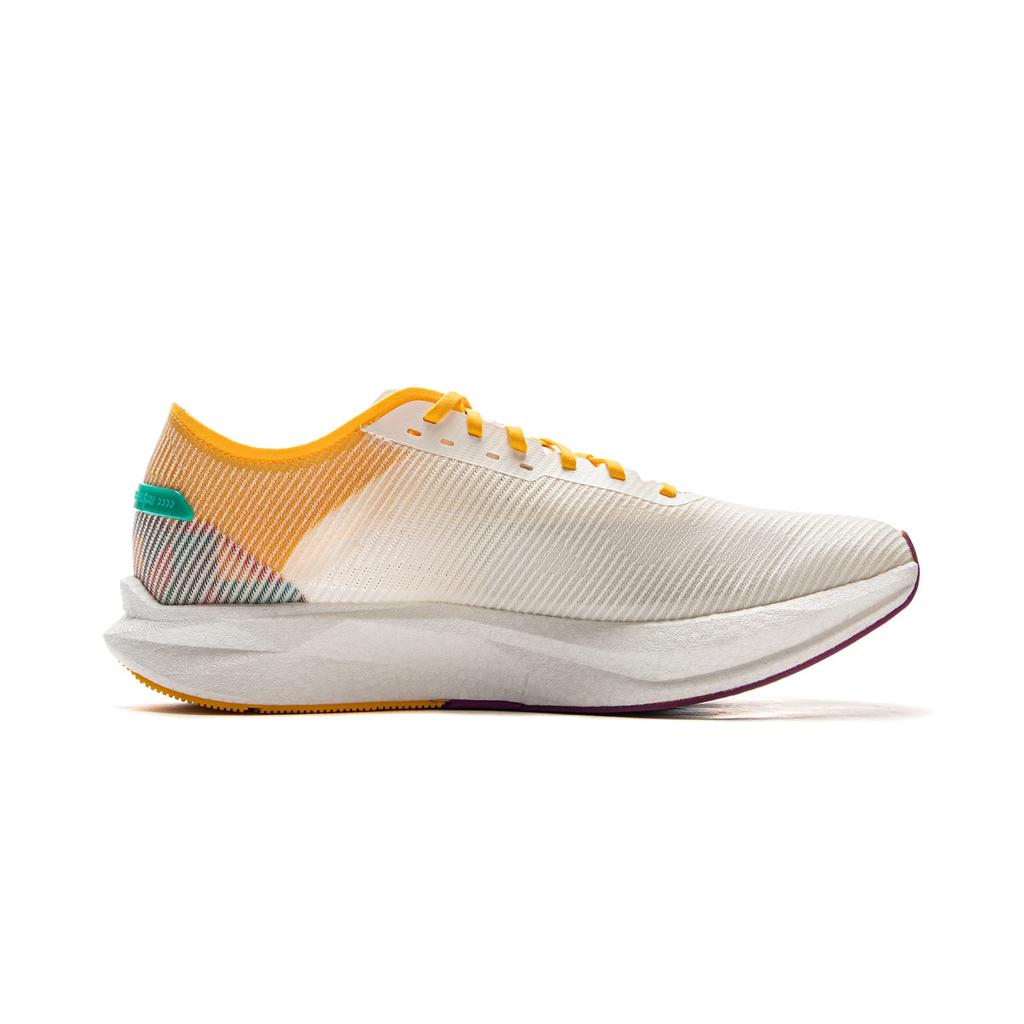 Li Ning ZhuiFeng Niedriger Schaft Trainings-Langstreckenlauf Sprintrennen Laufschuhe Herren Ecru ARPV007-3