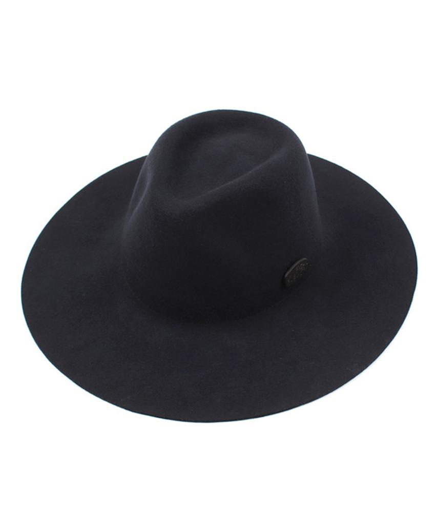 Yunibeosyeolkemiseuteuli Black Metal Long Wool Fedora Nv Metal Long Fedora