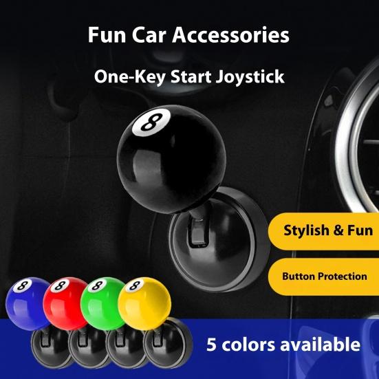 Push Start Button One-Button Start Shift Knob for Cars Universal Metal Engine Button Cover for Most Vehicles Cars Interior Decoration