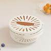 Family Kitchen Essential Foldable Handle Colander Fruit Washing Bowl Drain Basket For Washing Draining