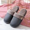 Winter cotton slippers can be disassembled and washed men's and women's shoes are warm couple's home added with plush slippers