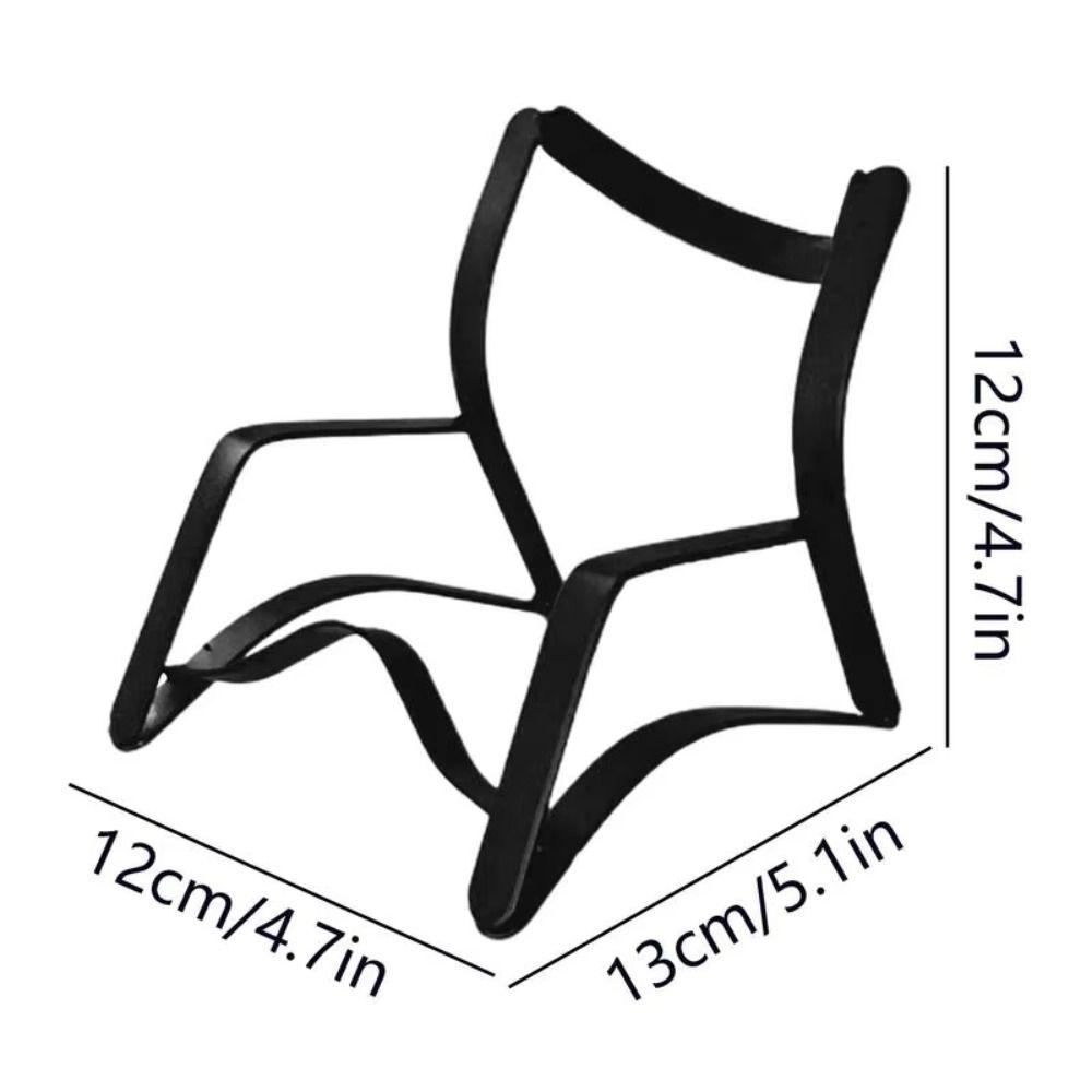 Simple Style Chair Shape Wine Rack Wrought Iron Creative Wine Bottle Holder Ornament Strong Load-Bearing Champagne Stand