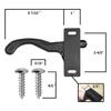 RVs Entry Door Hardware Replacement Screen Door Latch for Camper Travel Trailer