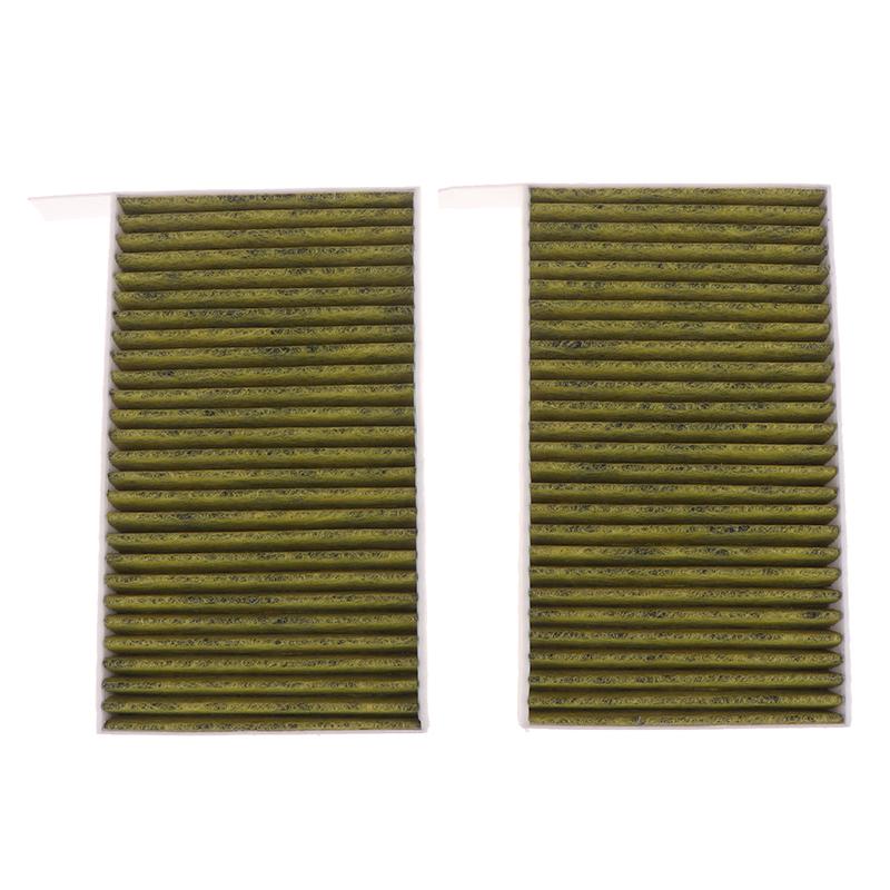 2Pcs/Set Air Filters For Model 3 Model Y Replacement Car Air Conditioning Cabin Using Activated Carbon Dual Effect Filters