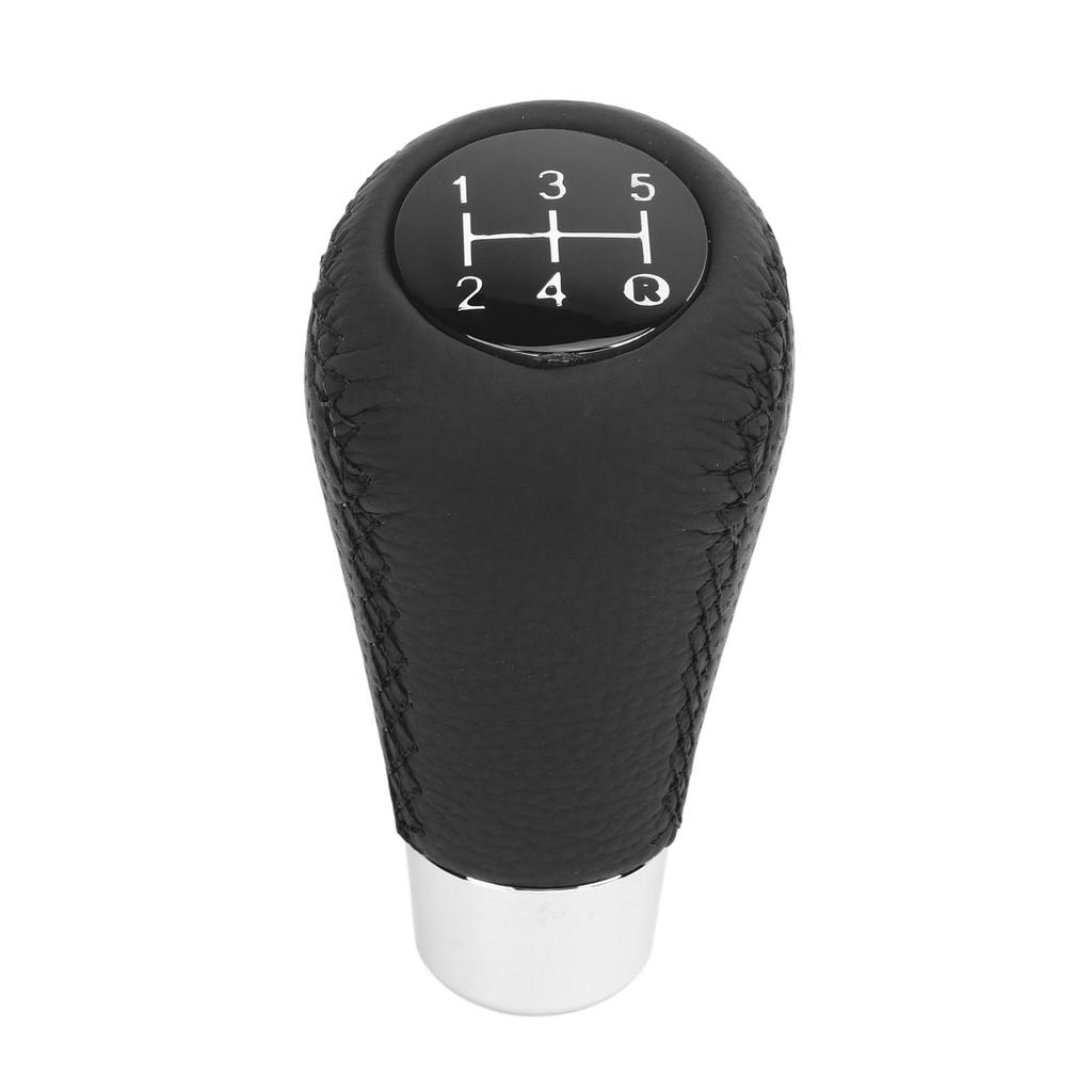 5 Speed Gear Shifter Head Genuine Leather Gear Shifter Knob Head for Manual Gear Cars