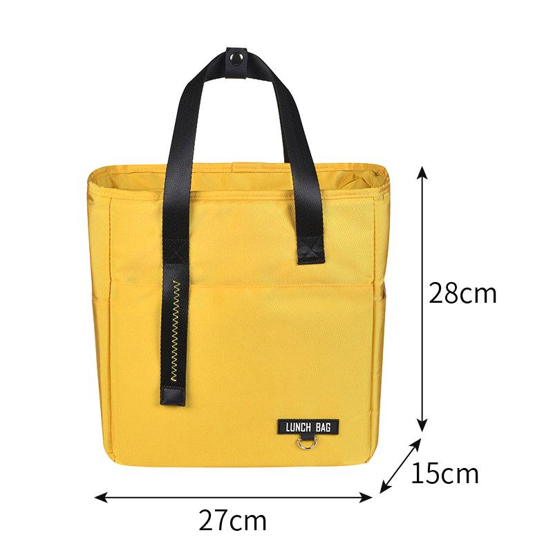 Insulated Bento Lunch Box Thermal Bag Large Capacity Food Zipper Storage Bags Container For Women Cooler Travel Picnic Handbags